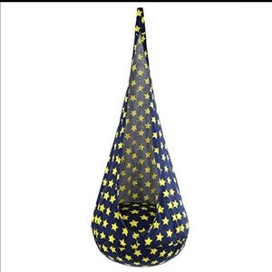 Outree Children Chair Pod navy blue lime stars